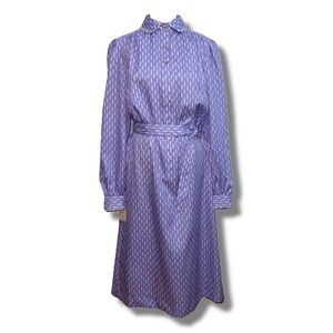 Vintage NWT Lilac Belted Dress